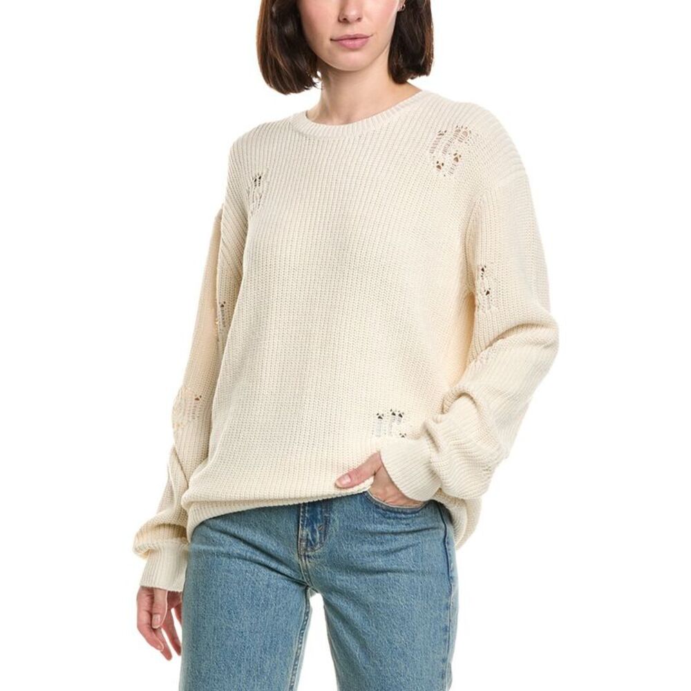 Labiz Womens  Knit Sweater, White